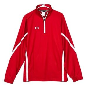 Under Armour Men’s Essential 1/4 Zip Pullover Jacket Red Size XL